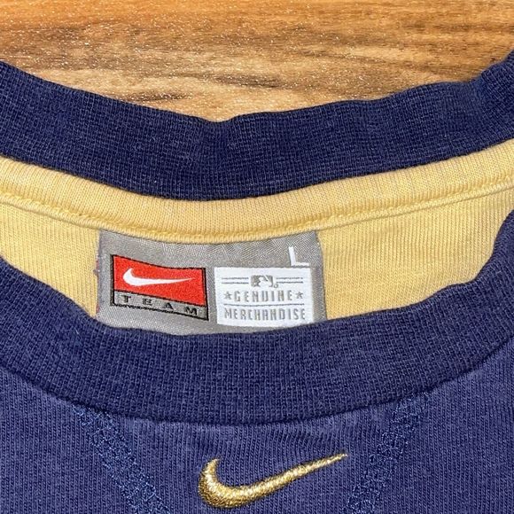 Milwaukee Brewers Nike Center Swoosh Baseball T-Shirt Size Large - Picture 6 of 9